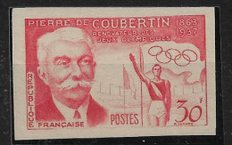 France Essai N°1088** Non Dentelé Jeux Olympique, Pierre De Coubertin. Cote +200€ - Prove Di Colore 1945-…