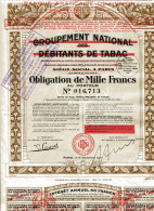 GROUPEMENT NATIONAL Des DÉBITANTS De TABAC; Obligation - Agriculture