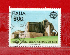 Italia ° - Repubblica, 1987 - EUROPA - Europa Arte E Architettura Moderna. Unif. 1813.  Usato. - 1981-90: Usati
