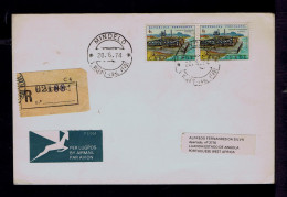 Sp10684 CAP VERT Mindelo Industry /Very RARE / Change Salt Water To Good Drink 1974-06-20 Colony Portugal Mailed Angola - Agua