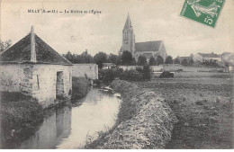 MILLY - La Rivière Et L'Eglise - Très Bon état - Milly La Foret