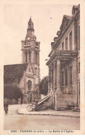 VIARMES - La Mairie Et L'Eglise - Très Bon état - Viarmes