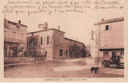 CAPESTANG - La Place Et La Poste - Très Bon état - Capestang