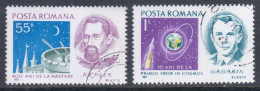 Romania 1971 Mi# 3002-3003 Used - Short Set - Famous People: Kepler / Gagarin / Space - Europe