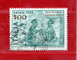 Italia ° - Anno 1988 - NATALE, Unif. 1871 - 1981-90: Usati