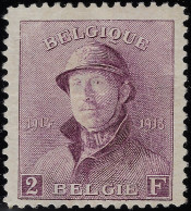 Belgique 1919 Y&T 176. 2 F Albert Casqué, TB Pièce D'attente - 1919-1920 Trench Helmet