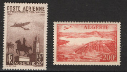 Année 1949/57-PA-N°13-14 Neufs**MNH : Duc D'Orléans Et Djemaa Djedid - Barrage Béni-Bahdel - Luftpost