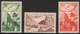 Année 1949-PA-N°9-10-11 Neufs**MNH : Marabout - Gorges D'El Kantara - Luftpost