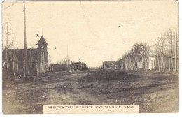 PREECEVILLE SK  Rare RPPC Residential Street - Autres & Non Classés