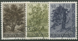 Liechtenstein 1958 Pflanzen Bäume Sträucher 371/73 Gestempelt - Usati