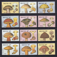 141 BHOUTAN 1989 - Y&T 832/34 - 850/52 - 856/58 - 859/61 - Complet Champignon - Neuf **(MNH) Sans Charniere - Bhután