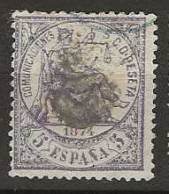 1874 USED España Michel 136 - Gebraucht