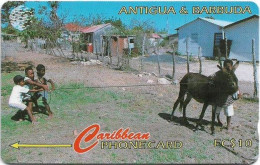 Antigua & Barbuda - C&W (GPT) - Kids At Play - 17CATA - 1995, 60.000ex, Used - Antigua And Barbuda