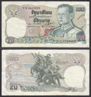 Thailand/Siam 20 Bath 1981 Pick 88 Sig.55 VF (3) King RAMA IX    (32451 - Sonstige – Asien