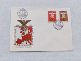 PORTUGAL FDC COVER  TAÇA DOS CLUBES CAMPEOES EUROPEUS SOCCER SLB BENFICA 1963 - FDC