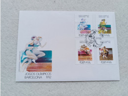 PORTUGAL FDC COVER JOGOS OLIMPICOS BARCELONA OLYMPICS 1992 - FDC