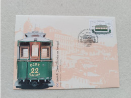 PORTUGAL FDC COVER 100 ANOS DO CARRO ELECTRICO EM PORTUGAL TRAM 1995 - FDC