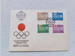 PORTUGAL FDC COVER JOGOS OLIMPICOS TOQUIO OLYMPICS 1964 - FDC