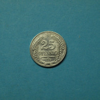 Kaiserreich 1912 D 25 Pfennig (M5207 - Andere & Zonder Classificatie