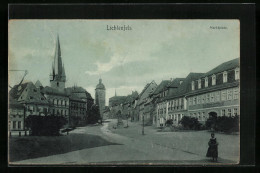AK Lichtenfels, Marktplatz Mit Hotel Krone Und Kirche  - Lichtenfels