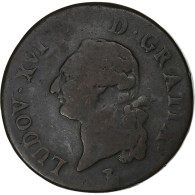 France, Louis XVI, Sol, 1784, Nantes, Cuivre, TB, Gadoury:350 - 1774-1791 Louis XVI