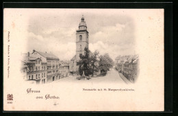 AK Gotha, Neumarkt Mit St. Margarethenkirche - Gotha