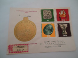 GERMANY    DDR REGISTERED  COVER  LEIPZIG  ARHAEOLOGICAL  DISCOVERIES MUSEUMS ART - Other & Unclassified