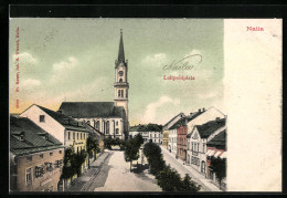 AK Naila, Luitpoldplatz Mit Kirche  - Naila