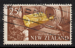 NEW ZEALAND 1967  DECIMAL  PICTORIALS  25c  " BUTTER "  STAMP VFU. - Usados