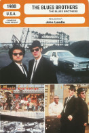 FICHE Cinéma 1980 : THE BLUES BROTHERS Avec John BELUSHI , Ray CHARLES , James BROWN , A FRANKLIN , S SPIELBERG {S25-24} - Bioscoopreclame