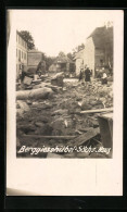 AK Berggiesshübel, Gasthaus Sächsisches Haus Nach Dem Hochwasser  - Overstromingen