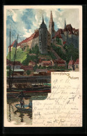 Künstler-AK Heinrich Kley: Meissen, Albrechtsburg  - Kley
