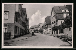 AK Schömberg I. Schwarzwald, Strassenpartie Mit Gebäudeansicht  - Schömberg