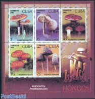 Cuba 2002 Mushrooms S/s, Mint NH, Nature - Mushrooms - Unused Stamps