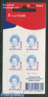 Netherlands 2006 Beatrix 5x0.80 Foil Sheet With TPG Logo, Mint NH - Neufs