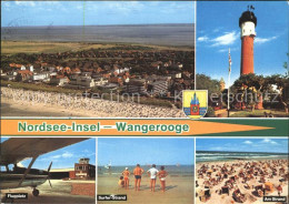 71811048 Wangerooge Nordseebad Leuchtturm Fliegeraufnahme Surfer-Strand Flugplat - Wangerooge