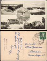 Ansichtskarte Wangerooge Mehrbildkarte Mit KINDERHEIM MEERESSTERN 1961 - Wangerooge
