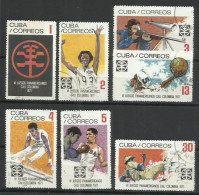 9508-SERIE COMPLETA CUBA 1971 Nº 1473/1479 JUEGOS PANAMERICANOS CALI COLOMBIA - Usati