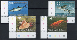 Trinidad And Tobago 1983 MiNr. 475 - 478 World Food Day Fishes, Shrimp, Shells Marine Life  4v MNH** 10.00 € - Trinidad & Tobago (1962-...)