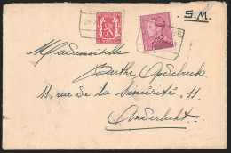 L. En SM Expres (franchise Partielle) Affr. N°423 + 429 Rectang POULSEUR /28/XII/1939/** Pour Anderlecht - WW II (Covers & Documents)