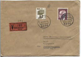Berlin # 433,410 Heinemann,Unfallverhütung Wertbrief Hofheim 4.6.74 > Stetten - Covers & Documents