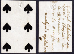 (Pik 6) - Spades Pique / Playing Card Carte A Jouer Spielkarte Cards Cartes - Toy Memorabilia