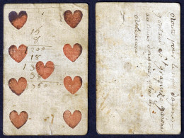 (Herz 9) - Hearts Coeur / Playing Card Carte A Jouer Spielkarte Cards Cartes - Antikspielzeug