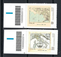 ● 2020 ITALIA ️֎ EUROPA ️● Antichi Itinerari Postali ️● Serie Completa Di 2 Valori ● Con Codice A Barre ● - Códigos De Barras