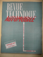 Revue Technique Automobile Tracteur SIFT - Septembre 1952. - Auto