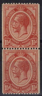 ZAYIX South Africa #19 Coil Pair MNH George V 1 1/2p Org Brown - Unclassified