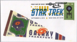 ZAYIX - US 5134 FDC Star Trek Enterprise Digital Color Frankfurt Galaxy Football - 2011-...