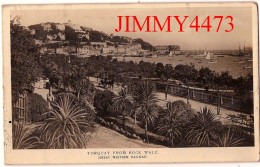 TORQUAY FROM ROCK WALK En 1913  ( PLYMOUTH - Great Western Railway ) Devon England - Plymouth