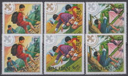 ZAYIX - Bhutan 134-139 MNH Boy Scouts & Emblem 041422-S87 - Bhután