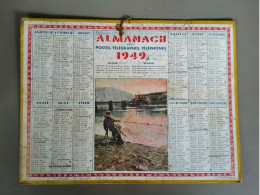 Calendrier Almanach Des Postes Télégraphes Téléphones 1949 - Tamaño Grande : 1941-60